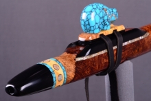 Brazilian Rosewood Burl Native American Flute, Minor, Mid G-4, #I31L (0)